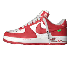 Louis Vuitton Louis Vuitton X Air Force 1 Low White Comet Red