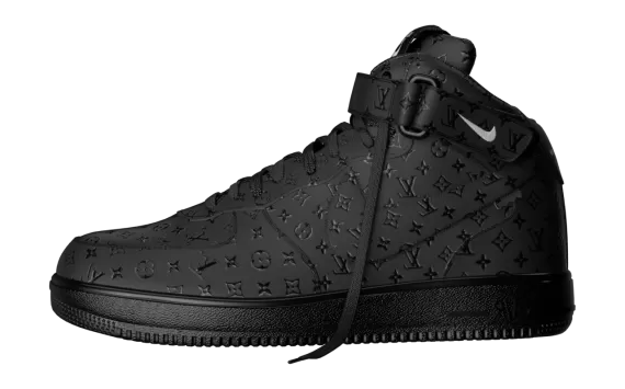 Louis Vuitton X Air Force 1 Mid Black