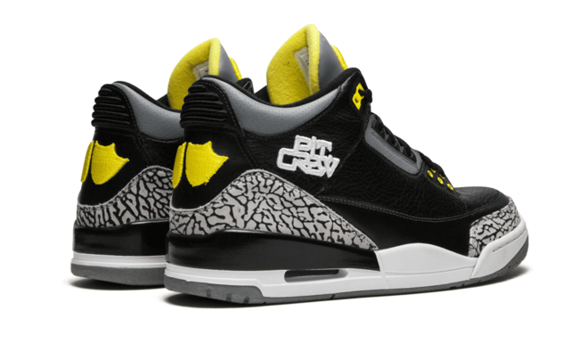 Air Jordan 3 Oregon Pit Crew BLACK/YELLOW-WHITE