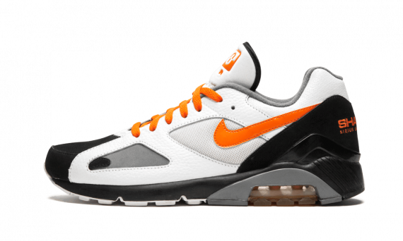 air max 180 black orange