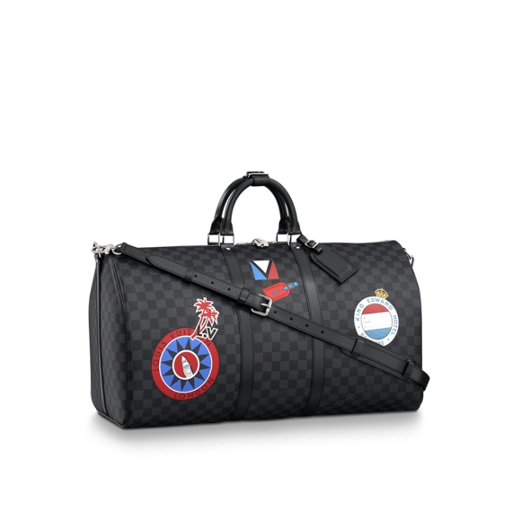 Louis Vuitton Keepall Bandouliere 55 MY LV WORLD TOUR