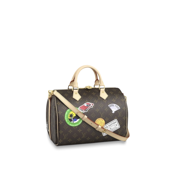 Louis Vuitton Speedy Bandouliere 30 MY LV WORLD TOUR