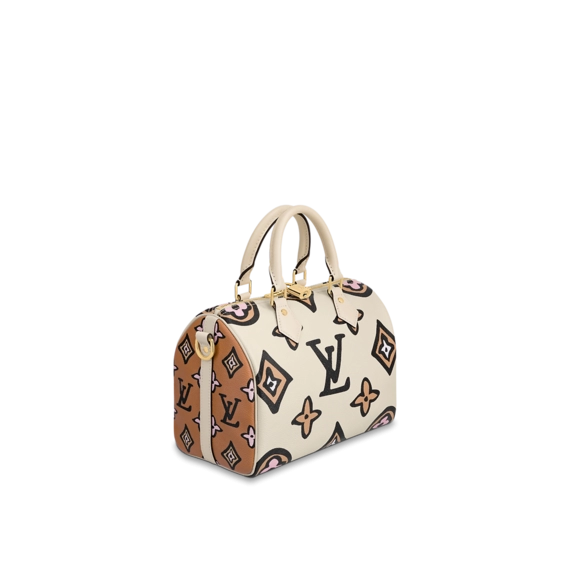 Louis Vuitton Speedy Bandouliere 25 Cream