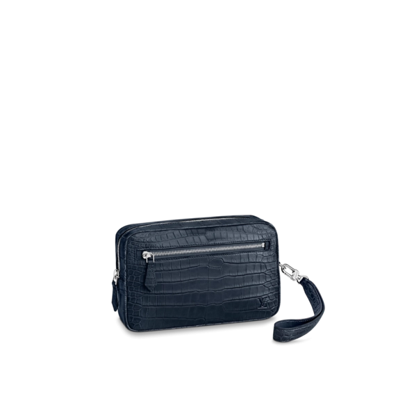 Louis Vuitton clutch Kasai Dark blue color