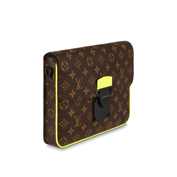 Louis Vuitton S Lock A4 Pouch Yellow