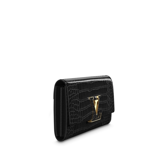 Louis Vuitton Capucines Wallet Black