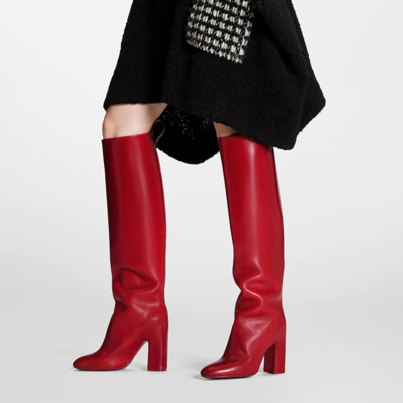 Louis Vuitton Donna High Boot Red