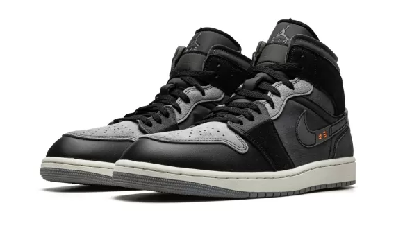 Air Jordan 1 Mid SE CRAFT Inside Out - Black