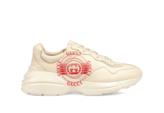 Gucci Rhyton Print Leather Sneaker