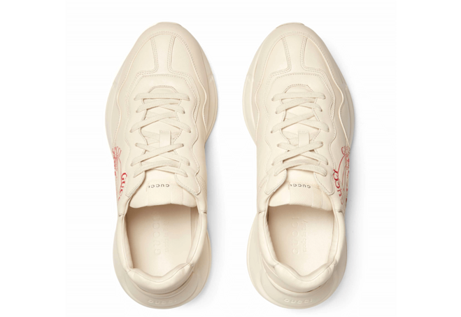 Gucci Rhyton Print Leather Sneaker