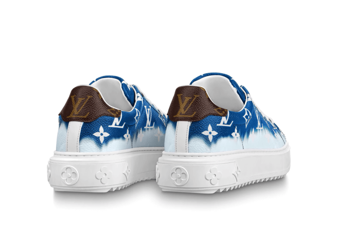 Louis Vuitton Escale Time Out Sneaker Blue Patent Monogram Canvas