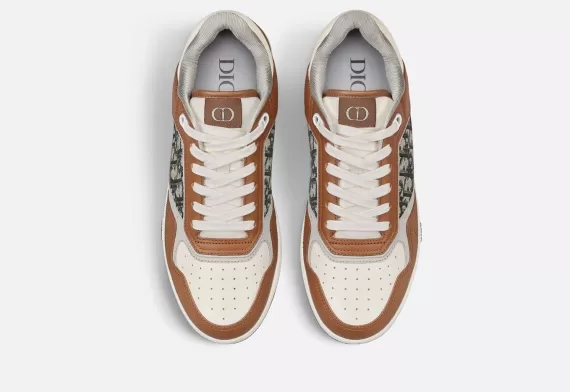 B27 Low-Top Sneaker - Brown Cream Smooth