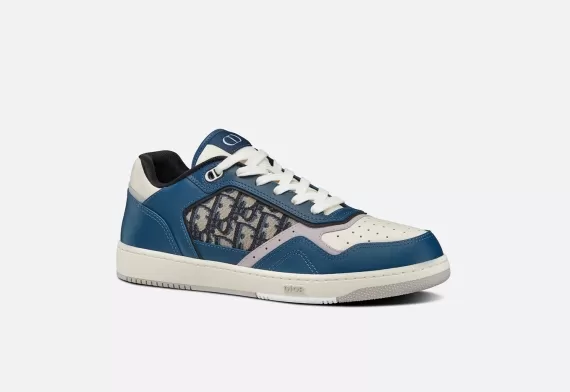 B27 Low-Top Sneaker - Blue/Cream and Beige/Black