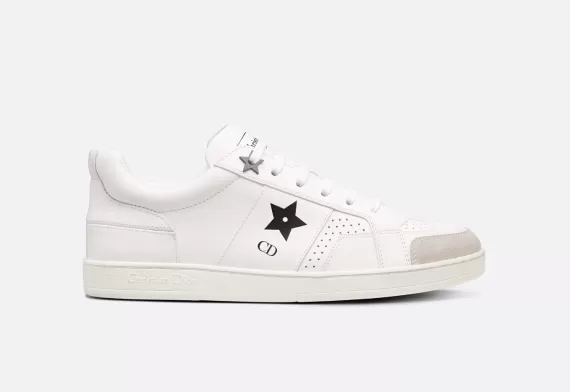 Dior Star Sneaker White Calfskin and Suede