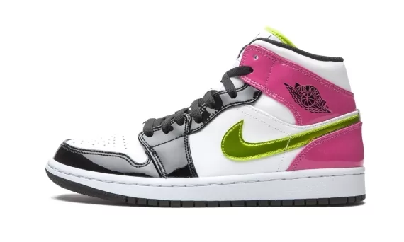 Air Jordan 1 Mid SE - Cyber / Active Fuchsia