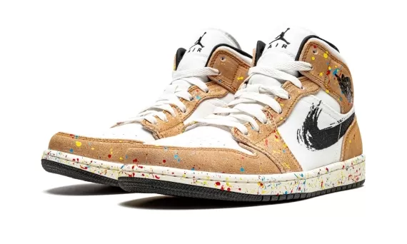 Air Jordan 1 Mid SE - Brushstroke