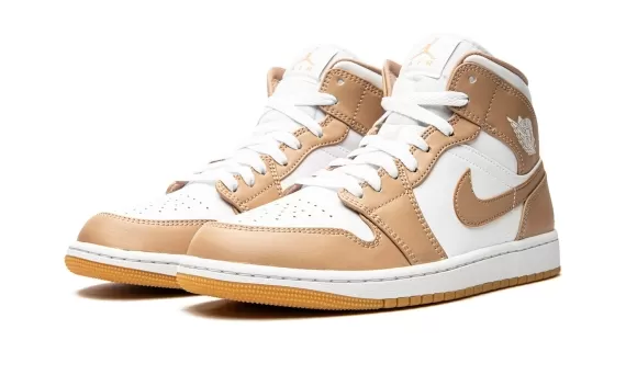 Air Jordan 1 Mid - Tan/Gum