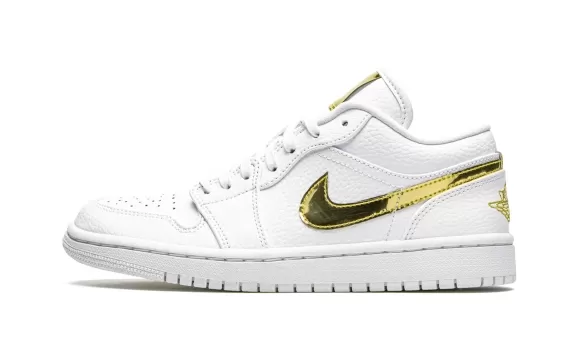 Air Jordan 1 Low SE - White Metallic Gold