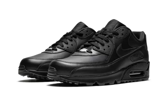 Air Max 90 Leather - Triple Black