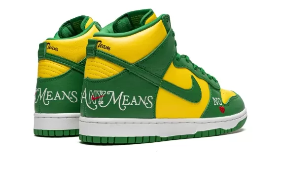 SB Dunk High Supreme - By Any Means - Green/Yellow