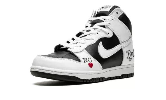 SB Dunk High Supreme - By Any Means - White/Black