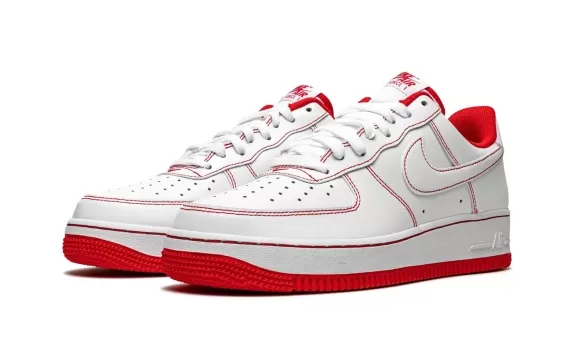 Air Force 1 Low '07 Contrast Stitch - White University Red