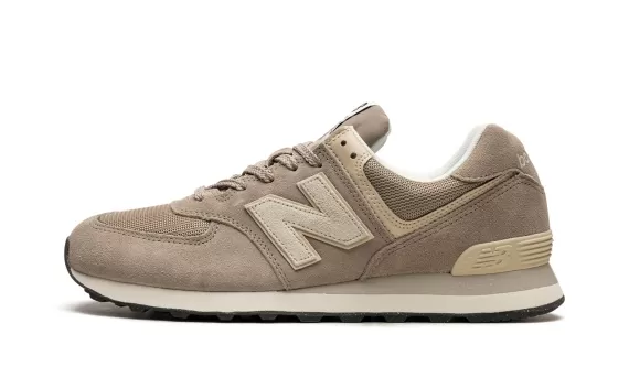 574 Beige / White