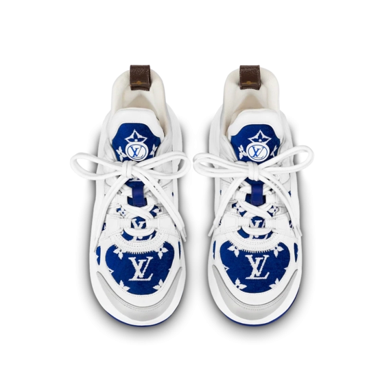 Lv Archlight Sneaker Blue Monogram velvet