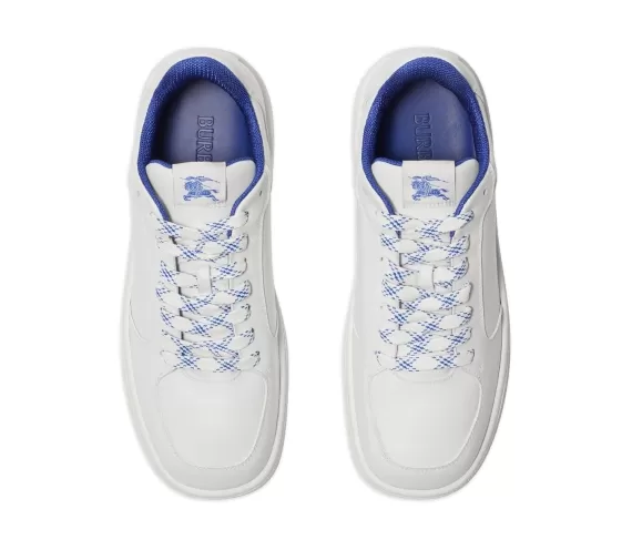 Burberry Stock leather white sneakers